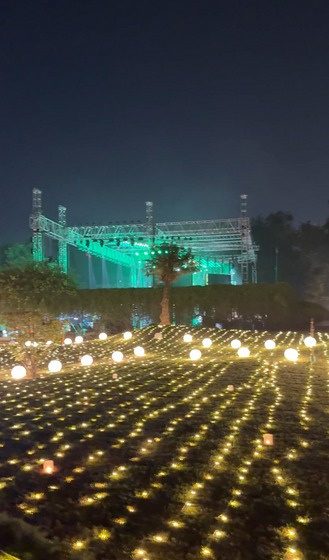 Wedding diya field