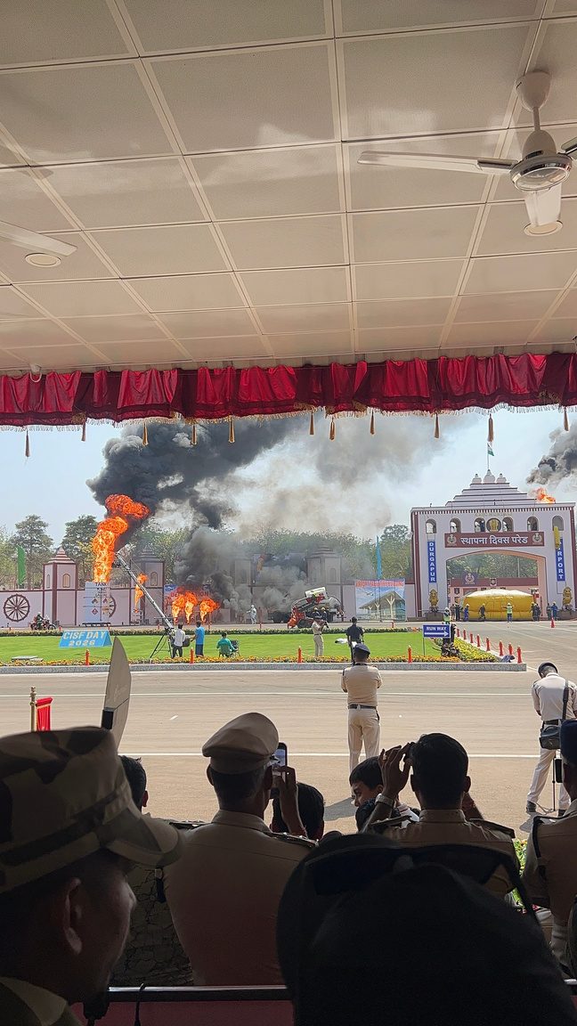 CISF Day fire display